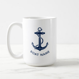 Maritime Bootsanker Strand Reise Individuell Kaffeetasse