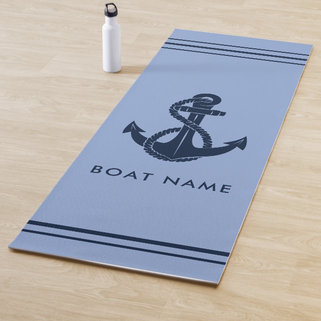 Maritime Bootsanker Strandurlaub Yogamatte (Beispiel)