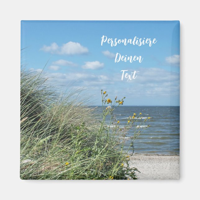 Maritime Büro Strandlandschaft  Magnet (Vorne)