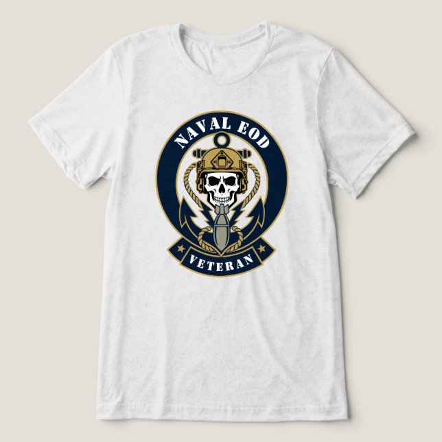 Maritime EOD Tri-Blend Shirt (Design Vorderseite)