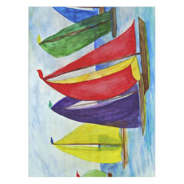 Maritime Farbige Segel  Tischdecke