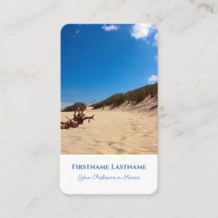 Maritime Ferien-Tour Dünen Reiseveranstalter Stil Visitenkarte