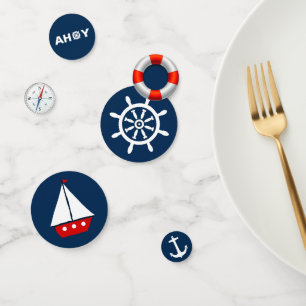 Maritime Geburtstagsfeier Konfetti