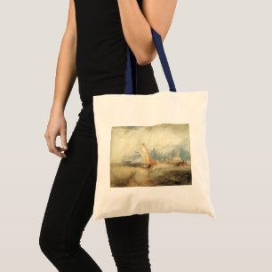 Maritime Landschaft mit altem Schiff von Joseph Tu Tragetasche