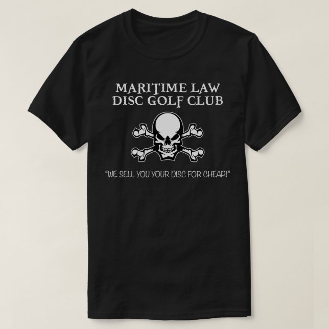Maritime Law Disc Golf Club  T-Shirt (Design vorne)