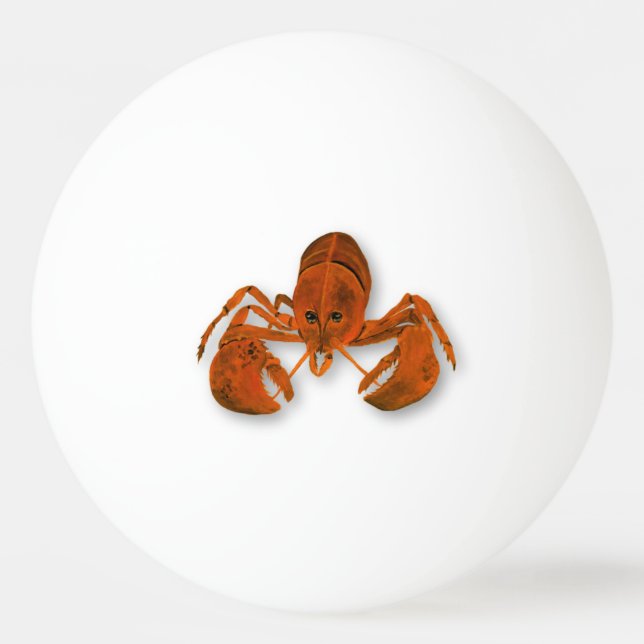 Maritime Lobster Tischtennisball (Vorderseite)