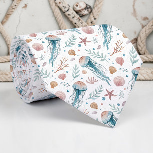 Maritime Meeresleben individuell gestaltete Krawat Krawatte