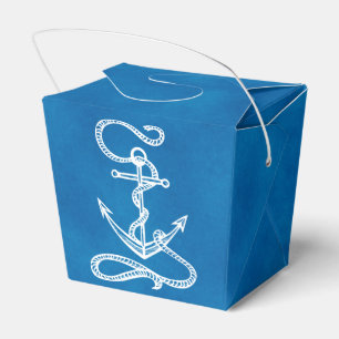 Maritime Schiff Anker Blaue Strand Hochzeit Feier Geschenkschachtel