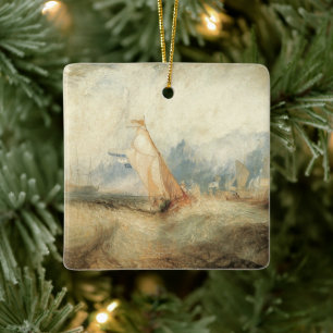Maritime Schiff-Landschaft von Joseph Turner Keramikornament