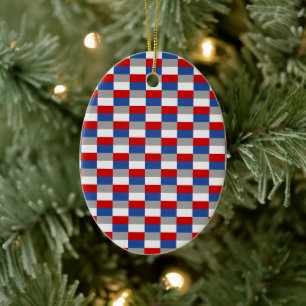 Maritime Sunrise Color Combination Keramik Ornament