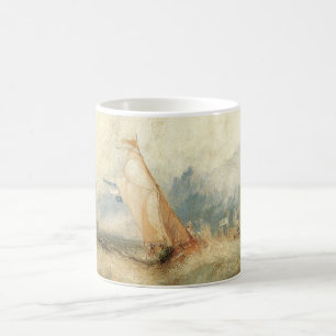 Maritime Szene mit altem Schiff von Joseph Turner Kaffeetasse