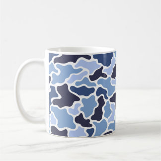 Maritime-Tarnmuster Kaffeetasse