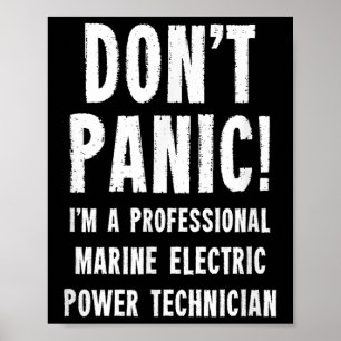 Maritimer Elektrotechniker Poster