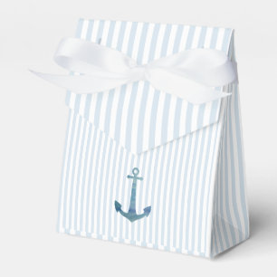 Maritimes Anker Blau gestreifte Vornehme Geschenkschachtel
