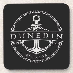 Maritimes Anker Dunedin Florida 1950 Getränkeuntersetzer