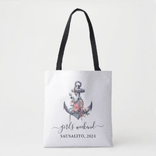 Maritimes Anker Meerjungfrauen-Wochenend-Tasche