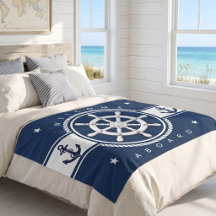 Maritimes Anker Navyblau Personalisiert