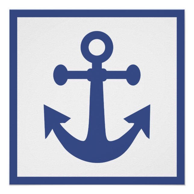 Maritimes Anker Poster (Vorderseite)