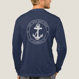 Maritimes Ankerschiff Name Benutzerdefiniert Tri-Blend Shirt