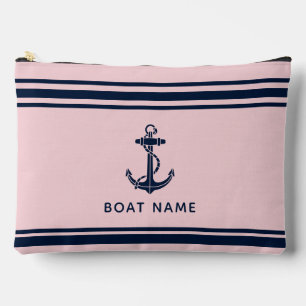 Maritimes Bootsanker und Name Custom Zubehörtasche