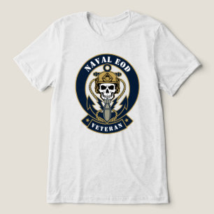 Maritimes EOD-Veteranen-Abzeichen für Bombenentsch Tri-Blend Shirt