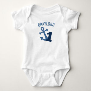 Maritimes Erstgeburtstag-Shirt Baby Strampler
