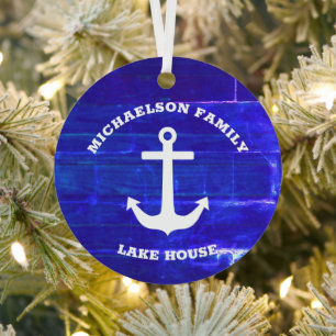 Maritimes Landhaus am See Ornament Aus Metall