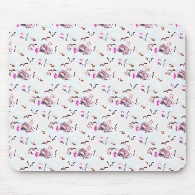 Maritimes Muster Mousepad (Vorne)