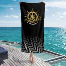 Maritimes Schiffssteuerrad Willkommen an Bord Schw