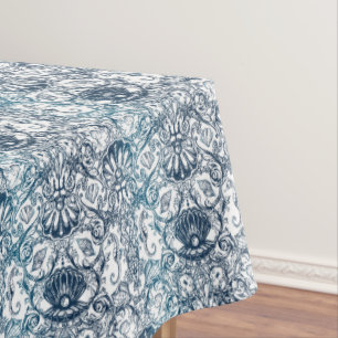 Maritimes Vintage-Muster Tischdecke