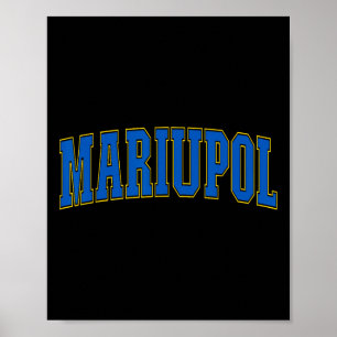 Mariupol Ukraine Liebhaber Patriotisch Stolz Ukrai Poster