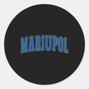Mariupol Ukraine Liebhaber Patriotisch Stolz Ukrai Runder Aufkleber