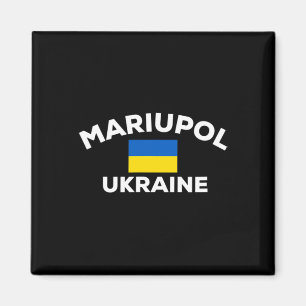Mariupol Ukraine Ukrainische Flagge Stadt Magnet
