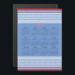 Mariusgenser Christmas Sweater Muster Kalender Magnetkarte<br><div class="desc">Mariusgenser sind schöne Strickpullover im norwegischen Stil. Suchen Sie nach mehr Mariusgenser Weihnachts-Sweater-Muster Dekor,  indem Sie die Erholung dieses Shops besuchen.</div>