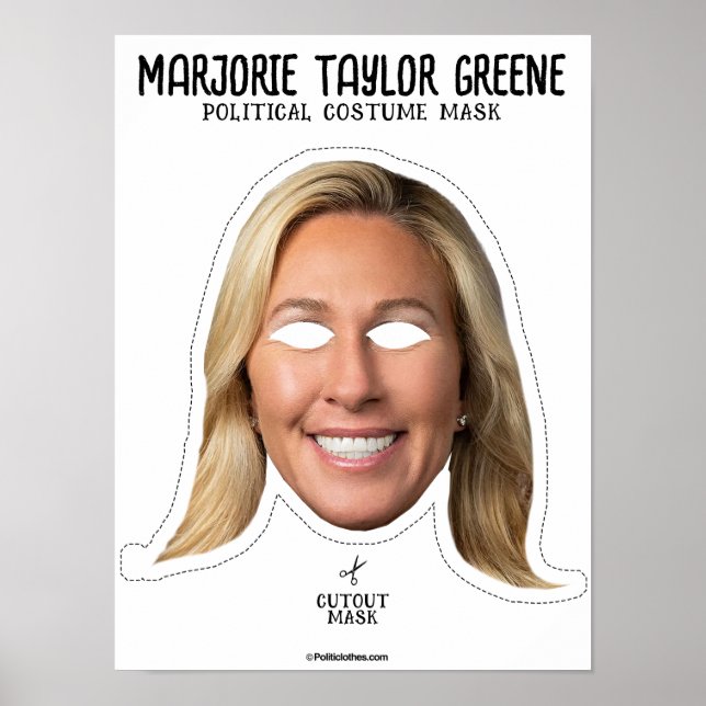 Marjorie Taylor Greene Costume Mask Poster (Vorne)