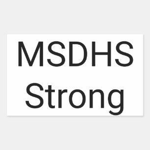 Marjory Stoneman Douglas High School Strong Rechteckiger Aufkleber