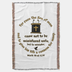 Mark 10:45 KJV Bible Verse Glaube an Schriften Decke