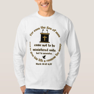 Mark 10:45 KJV Bible Verse Glaube an Schriften T-Shirt