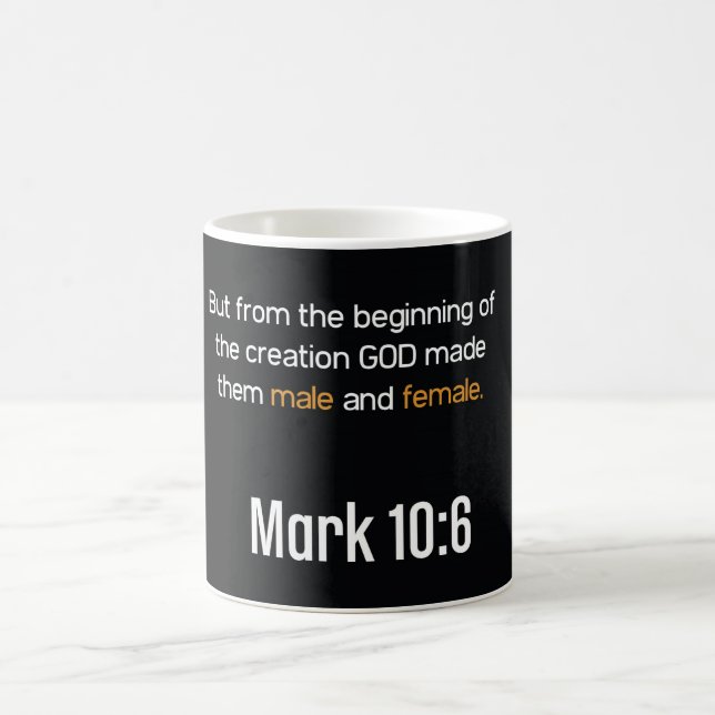 Mark 10:6 Tasse (Mittel)