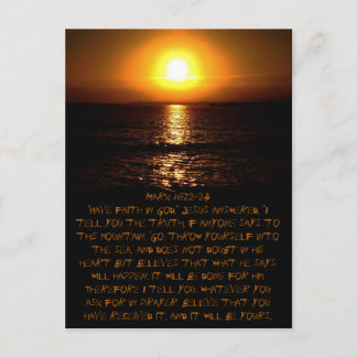 Mark 11:22-24 Postkarte