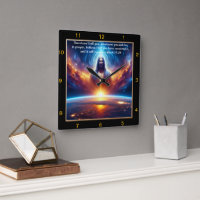 Mark 11:24 Jesus leuchtet in kosmischem Sonnenunte