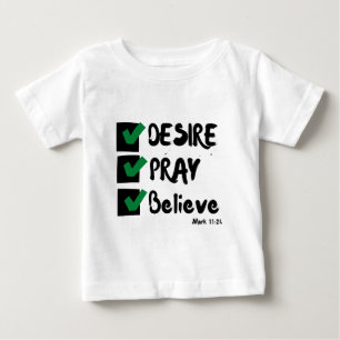 Mark 11:24 KJV Bibelschrift Baby T-shirt