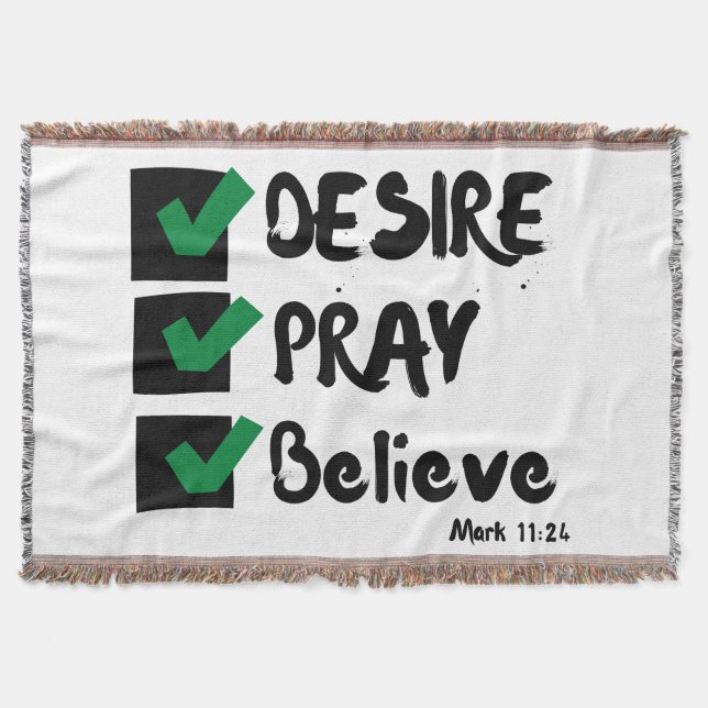 Mark 11:24 KJV Bibelschrift Decke (Vorderseite)