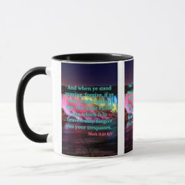 Mark 11:25 KJV Bible Verse Pic Zwei-Tone-Tasse Tasse
