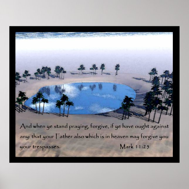 Mark 11:25 Poster (Vorne)