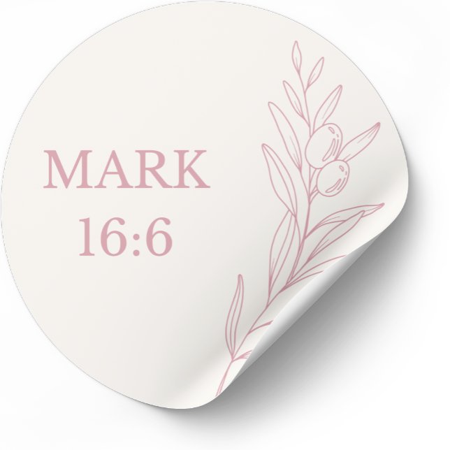 Mark 16:6 Bible Verse Sticker (Von Creator hochgeladen)