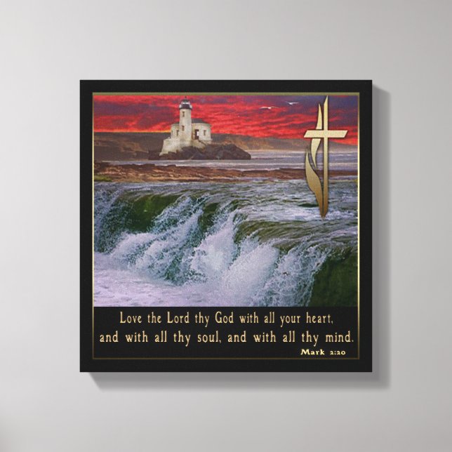 Mark 2:20 Leinwand Poster (Vorderseite)