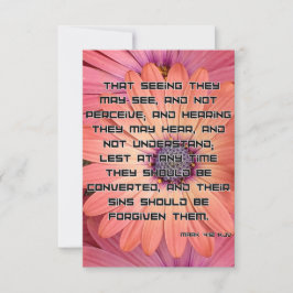 Mark 4:12 KJV Bible Scripture Pic Begrüßung Karte