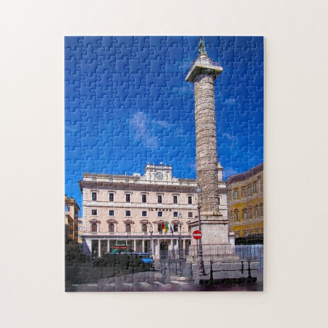 Mark Aurel Pillar Roma Italien. Puzzle (Vertikal)