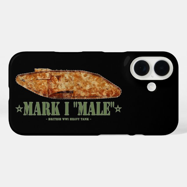 Mark I Male Weltkrieg Erster britischer Schwerpunk Case-Mate iPhone Hülle (Rückseite (Horizontal))